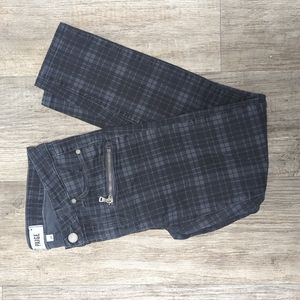 Paige Indio Zip Plaid Skinny Pants